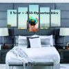 365 Opportunities - Abstract 5 Panel Canvas Art Wall Decor