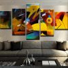 Abstract Art - Abstract 5 Panel Canvas Art Wall Decor