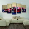 Abstract Ferrari F488 - Automative 5 Panel Canvas Art Wall Decor