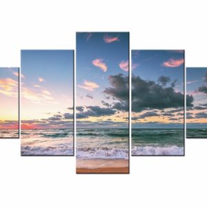 Afternoon In The Sea - 5 Panel Canvas Art Wall Decor