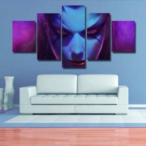 Akasha - Gaming 5 Panel Canvas Art Wall Decor