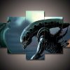 Alien 4 - Movie 5 Panel Canvas Art Wall Decor