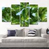 Alm Tree Landscape Beach - Nature 5 Panel Canvas Art Wall Decor