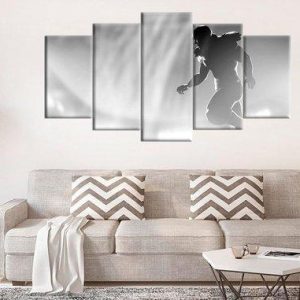 American Football Player - Sport 5 Panel Canvas Art Wall Decor