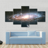 Andromeda Galaxy Space - 5 Panel Canvas Art Wall Decor