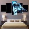 Animal Eagle 1 - Animal 5 Panel Canvas Art Wall Decor