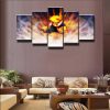 Anime Cuadros De Naruto - Anime 5 Panel Canvas Art Wall Decor