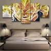 Anime De Dragon Balls - Anime 5 Panel Canvas Art Wall Decor