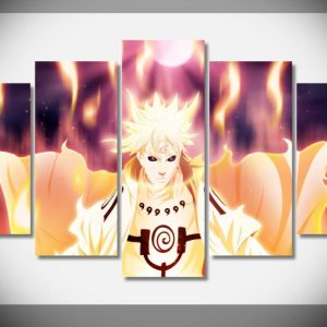 Anime Namikaze Minato Naruto - Anime 5 Panel Canvas Art Wall Decor