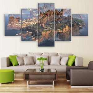 Apex Legends Beautiful Lands Gaming - 5 Panel Canvas Art Wall Decor