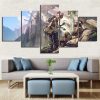 Apex Legends Lifeline Saving Man Gaming - 5 Panel Canvas Art Wall Decor