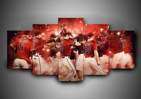 Arizona Diamondbacks - Sport 5 Panel Canvas Art Wall Decor