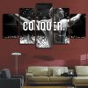 Arnold Schwarzenegger Conquer Celebrity - 5 Panel Canvas Art Wall Decor