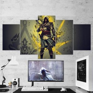 Assassins Creed 02 - Gaming 5 Panel Canvas Art Wall Decor