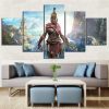 Assassin’s Creed Odyssey Woman Character Gaming - 5 Panel Canvas Art Wall Decor