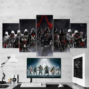 Assassins Creed Syndicate 03 - Gaming 5 Panel Canvas Art Wall Decor