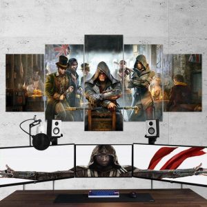 Assassins Creed Syndicate 12 - Gaming 5 Panel Canvas Art Wall Decor