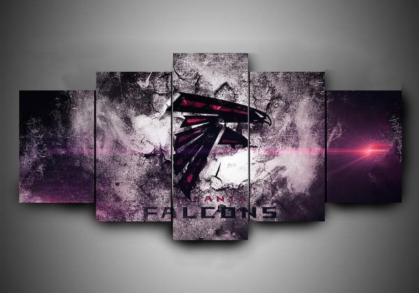 Atlanta Falcons Team Sport - 5 Panel Canvas Art Wall Decor