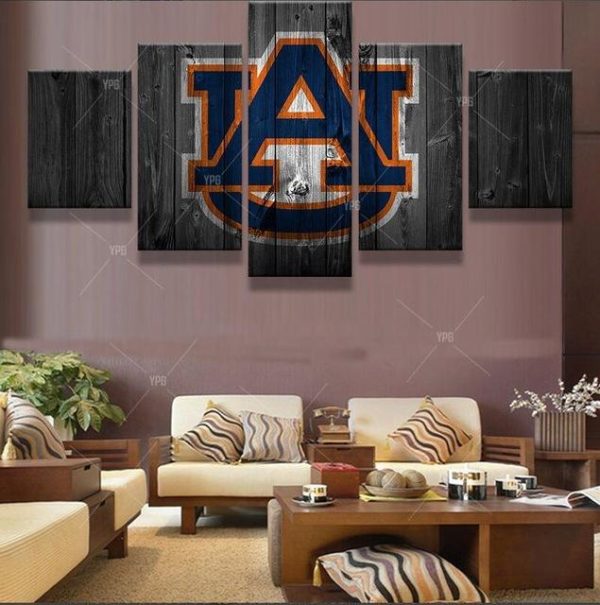 Auburn Tigers Logo Sport - 5 Panel Canvas Art Wall Decor