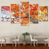 Autumn Fall 01 - Nature 5 Panel Canvas Art Wall Decor