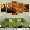 Autumn Forset 1 - Nature 5 Panel Canvas Art Wall Decor