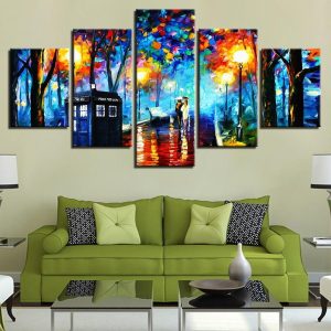 Autumn Forset 3 - Nature 5 Panel Canvas Art Wall Decor