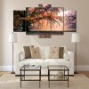 Autumn Tree Forest - Nature 5 Panel Canvas Art Wall Decor