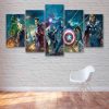 Avengers 22 - Dc 5 Panel Canvas Art Wall Decor