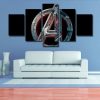 Avengers Logo - Movie 5 Panel Canvas Art Wall Decor