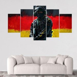 Bandit Rainbow Six Siege - Gaming 5 Panel Canvas Art Wall Decor