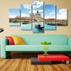 Basilica Di Santa Maria Della Salute Venice - Nature 5 Panel Canvas Art Wall Decor