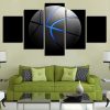 Basketball 8 - Sport 5 Panel Canvas Art Wall Decor