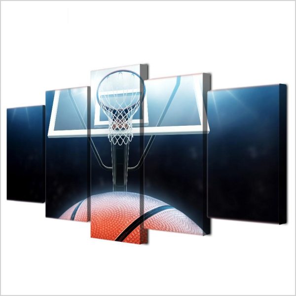 Basketball Board - Sport 5 Panel Canvas Art Wall Decor