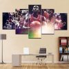 Basketball Star Michael Jordan And Team Celebrity - 5 Panel Canvas Art Wall Decor