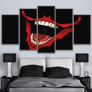 Batman Joker 1 - Dc 5 Panel Canvas Art Wall Decor