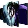 Batman The Dark Knight Joker - Movie 5 Panel Canvas Art Wall Decor