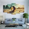 Beach Volleyball Sport - 5 Panel Canvas Art Wall Decor