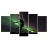 Beautiful Ballet Dancer Dancing Aurora - Sport 5 Panel Canvas Art Wall Decor