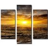 Beautiful Sunset Skyline - Nature 5 Panel Canvas Art Wall Decor