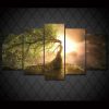 Beautiful Tree Wizard - Nature 5 Panel Canvas Art Wall Decor