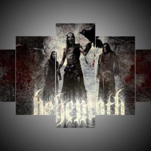 Behemoth #2 - Abstract 5 Panel Canvas Art Wall Decor