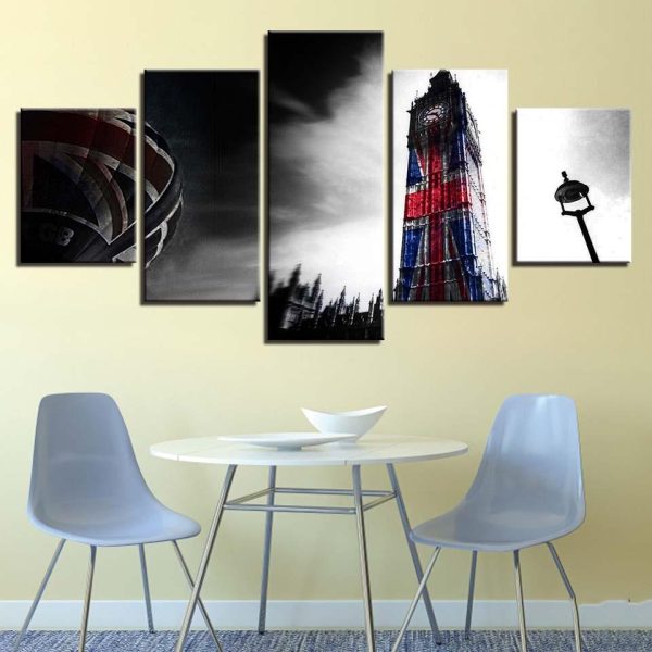 Big Ben 37 - Nature 5 Panel Canvas Art Wall Decor