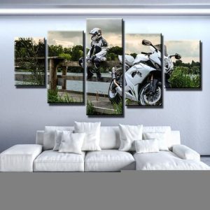 Bike Life - Automative 5 Panel Canvas Art Wall Decor