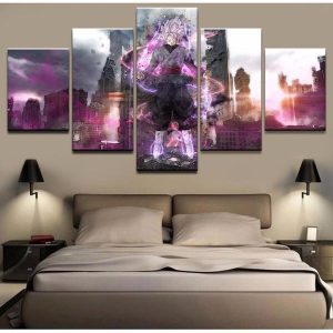 Black Goku Dragon Ball Animation Anime - 5 Panel Canvas Art Wall Decor