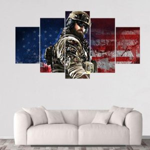 Blackbeard Rainbow Six Siege - Gaming 5 Panel Canvas Art Wall Decor