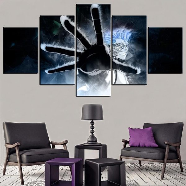 Bleach Grimmjow Jaegerjaquez Poster 1 Anime - 5 Panel Canvas Art Wall Decor