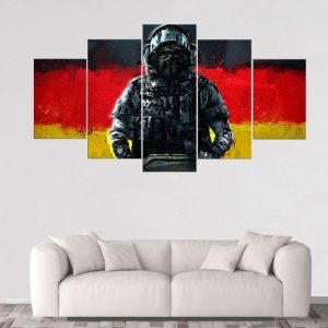 Blitz Rainbow Six Siege - Gaming 5 Panel Canvas Art Wall Decor