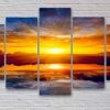 Blue Skys - Nature 5 Panel Canvas Art Wall Decor