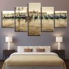 Boat 19 - Space 5 Panel Canvas Art Wall Decor