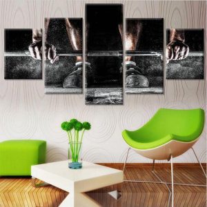 Body Building - Sport 5 Panel Canvas Art Wall Decor